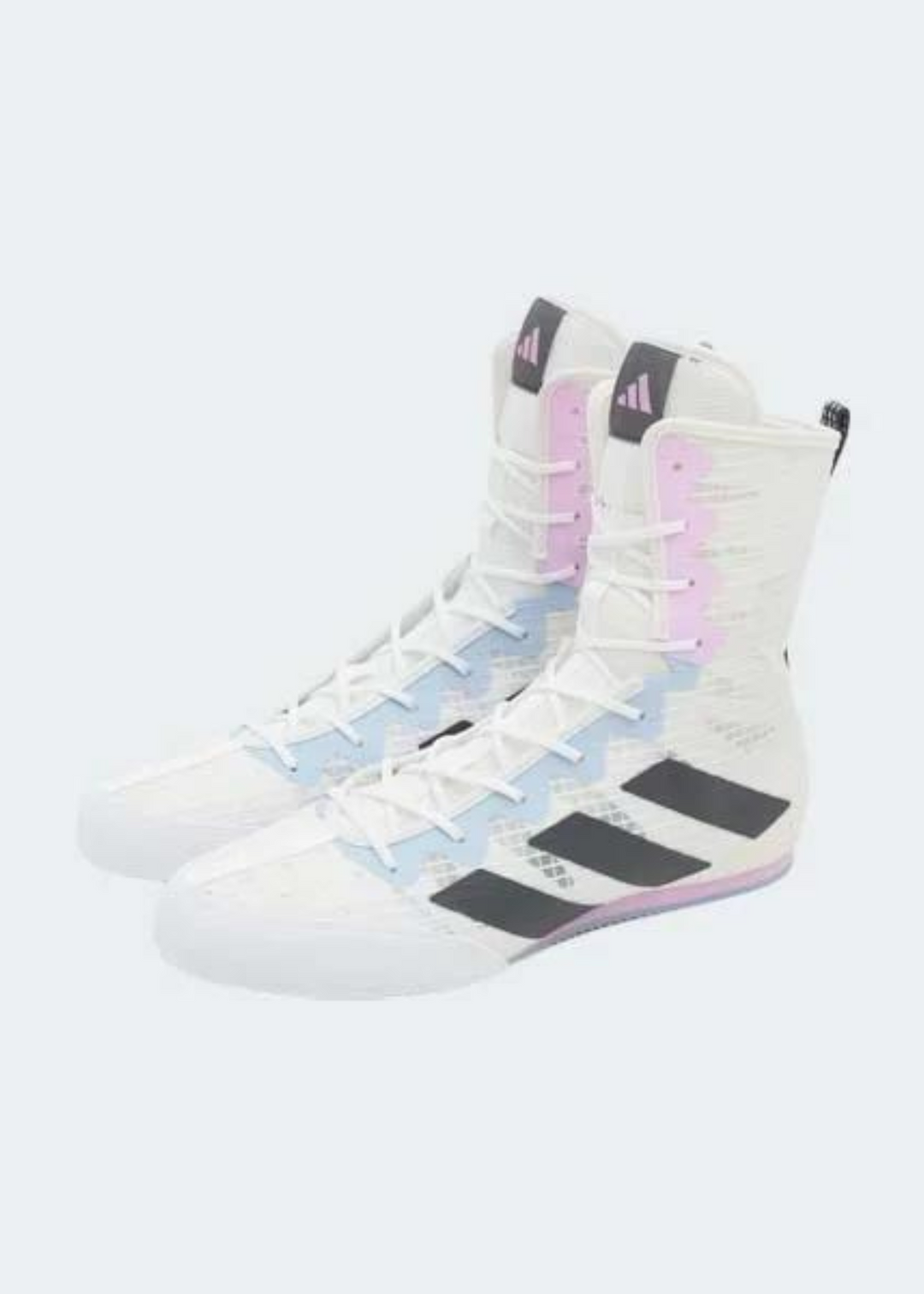 ADIDAS BOX HOG 4 BOXING BOOTS - WHITE/LILAC