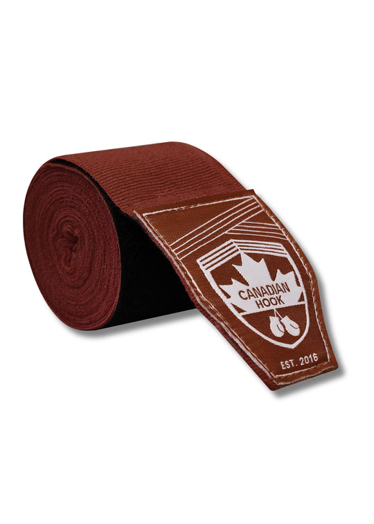 CANADIAN HOOK ELASTIC HAND WRAPS - BROWN