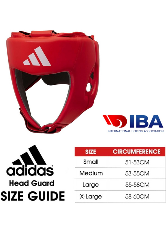 ADIDAS AMATEUR COMPETITION BOXING HEADGEAR (IBA Boxing Approved )