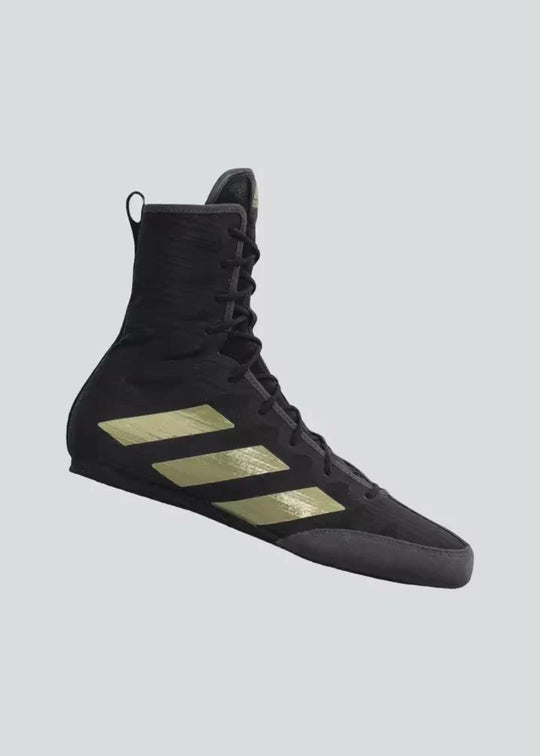 ADIDAS BOX HOG 4 BOOTS - BLACK / GOLD METALLIC