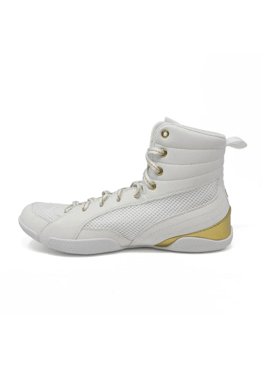 RIVAL RSX-GUERRERO DELUXE BOXING BOOTS - White/Gold