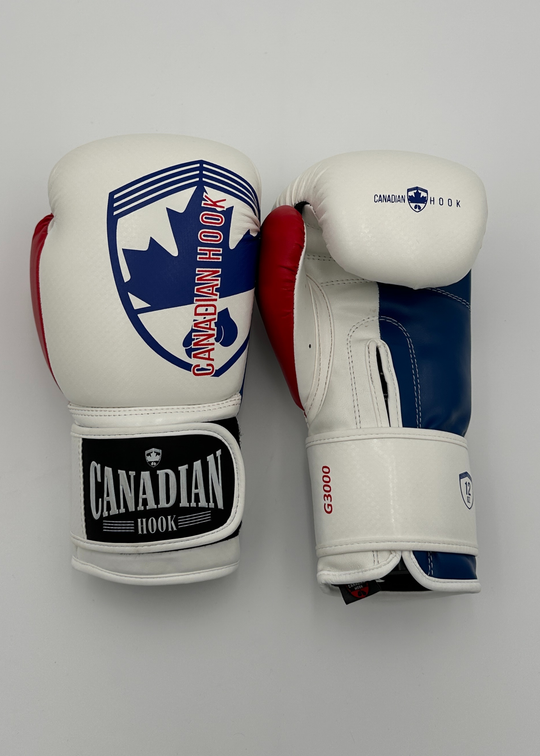 G3000 BOXING GLOVES - WHITE/RED/BLUE