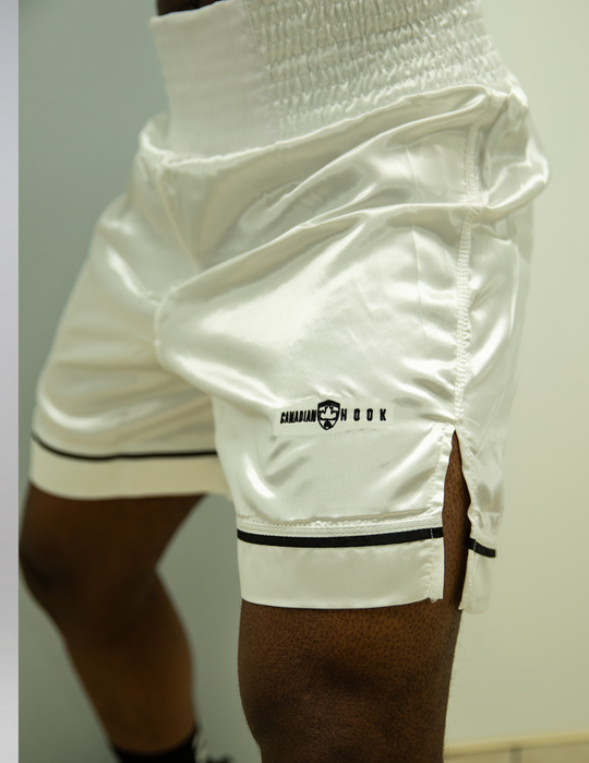 PRO BOXING TRUNKS - WHITE