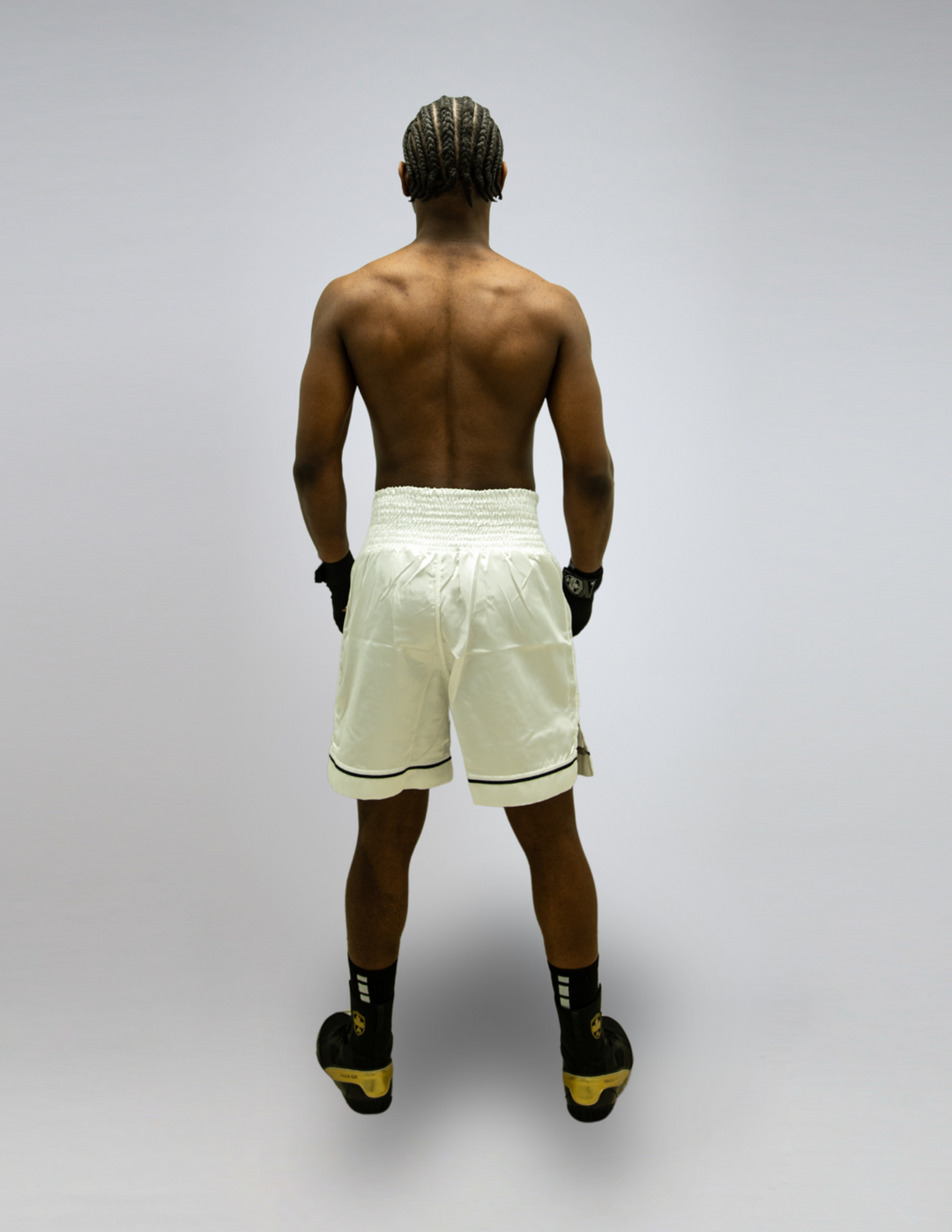 PRO BOXING TRUNKS - WHITE