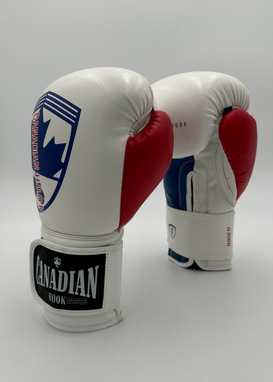 G3000 BOXING GLOVES - WHITE/RED/BLUE