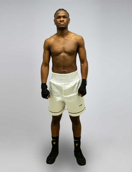 PRO BOXING TRUNKS - WHITE