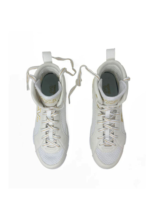 RIVAL RSX-GUERRERO DELUXE BOXING BOOTS - White/Gold