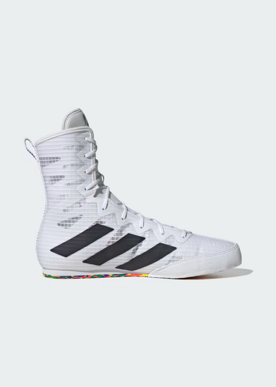 ADIDAS BOX HOG 4 BOXING BOOTS - Cloud White / Core Black / Cloud White