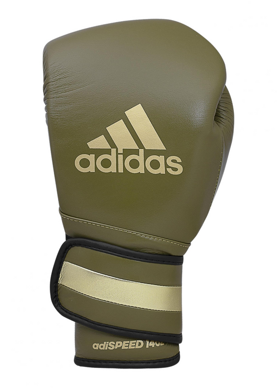 LIMITED EDITION ADISPEED 501 PRO BOXING  ( VELCRO ) Martini Olive/Gold