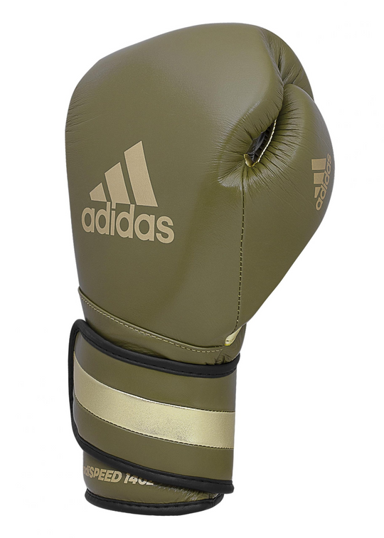 LIMITED EDITION ADISPEED 501 PRO BOXING  ( VELCRO ) Martini Olive/Gold