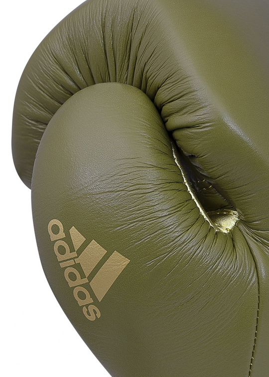 LIMITED EDITION ADISPEED 501 PRO BOXING  ( VELCRO ) Martini Olive/Gold