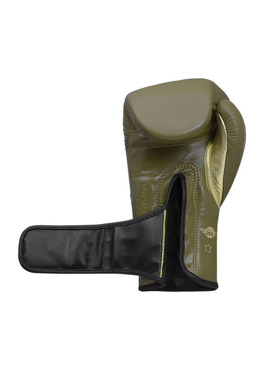 LIMITED EDITION ADISPEED 501 PRO BOXING  ( VELCRO ) Martini Olive/Gold