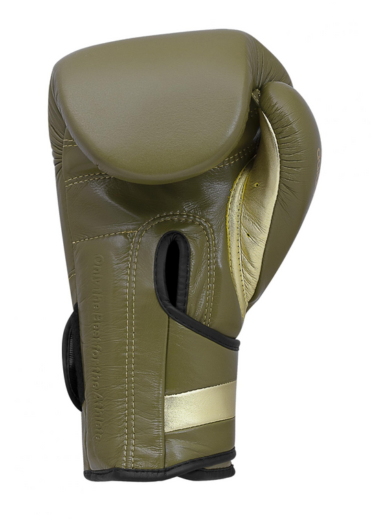 LIMITED EDITION ADISPEED 501 PRO BOXING  ( VELCRO ) Martini Olive/Gold