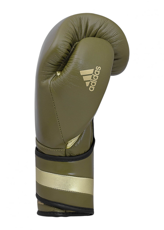 LIMITED EDITION ADISPEED 501 PRO BOXING  ( VELCRO ) Martini Olive/Gold