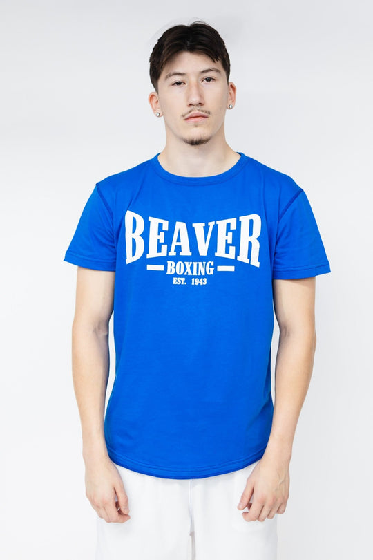 Beaver Boxing T-Shirt EST. 1943 - BLUE