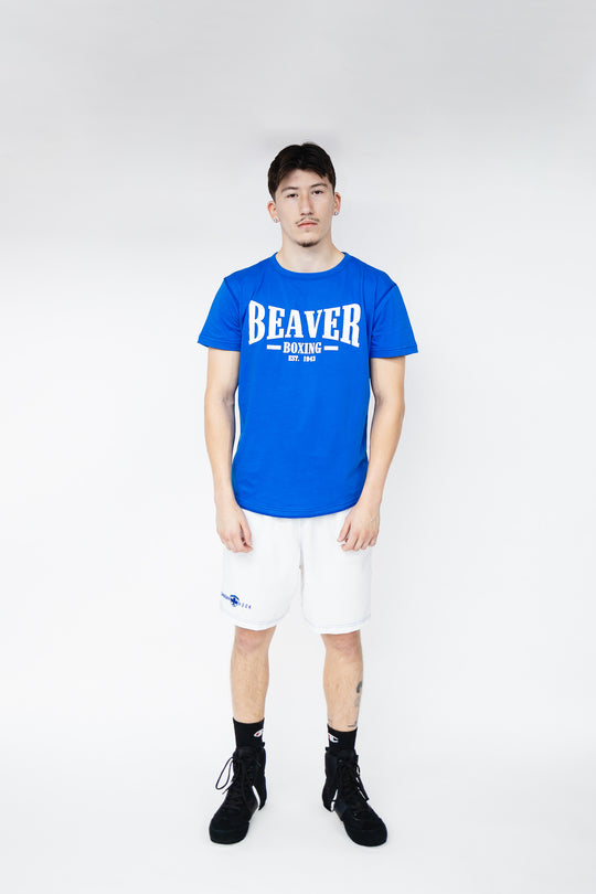 Beaver Boxing T-Shirt EST. 1943 - BLUE