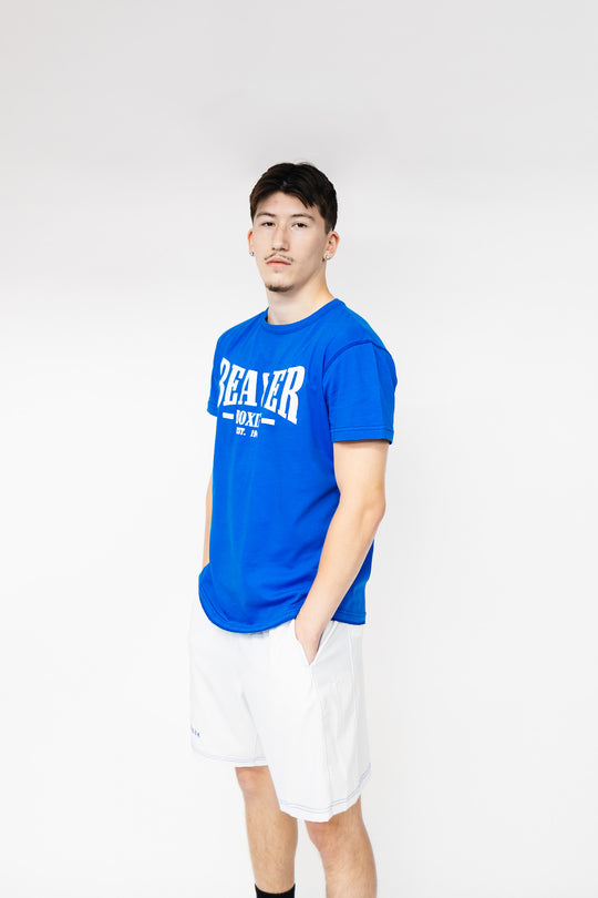 Beaver Boxing T-Shirt EST. 1943 - BLUE