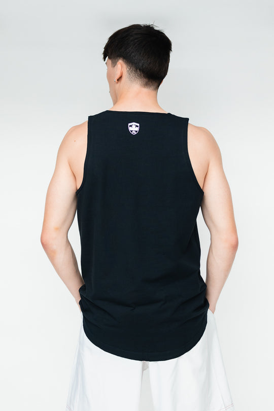 TANK TOP - BEAVER BOXING EST. 1943  - BLACK