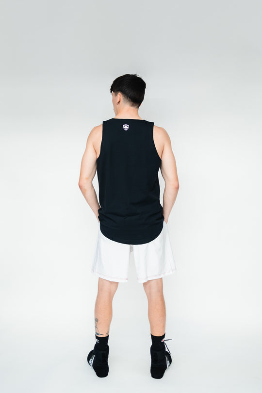 TANK TOP - BEAVER BOXING EST. 1943  - BLACK