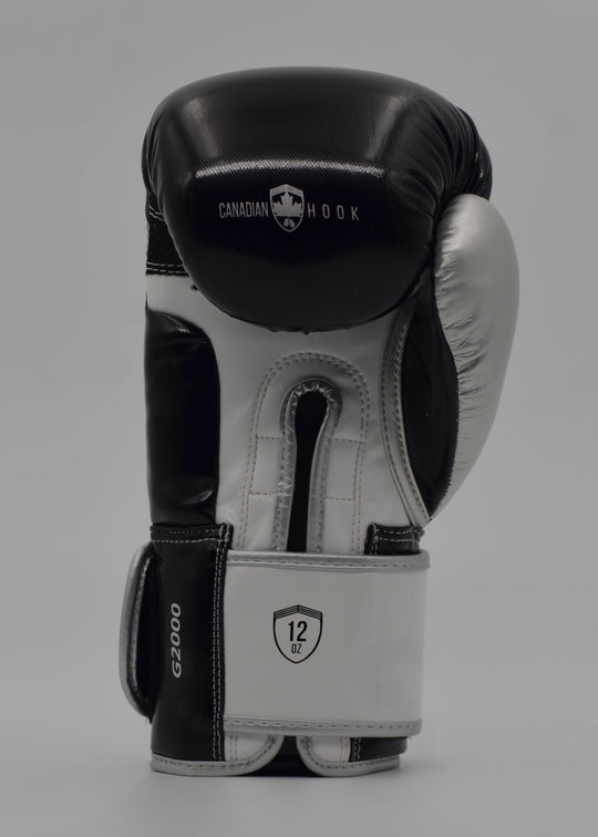 G2000 BOXING GLOVES - BLACK/SILVE/WHITE