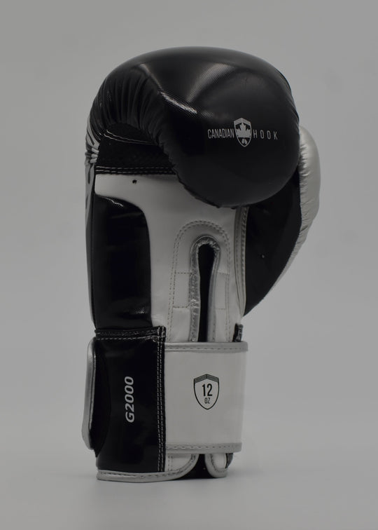 G2000 BOXING GLOVES - BLACK/SILVE/WHITE