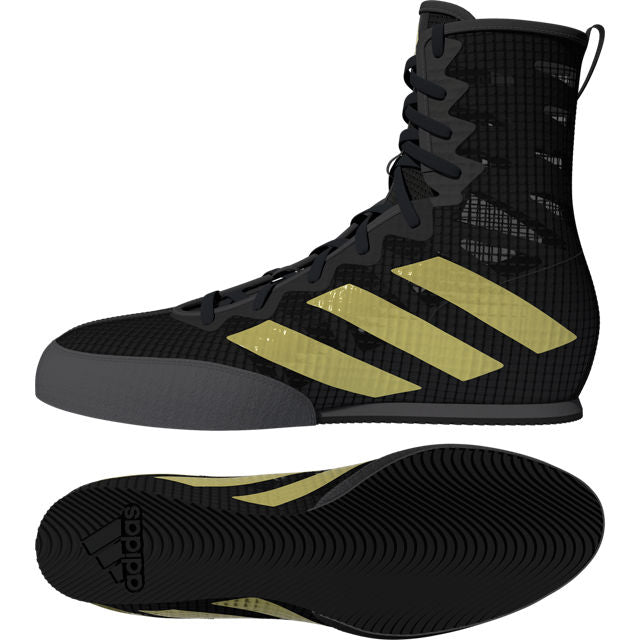 ADIDAS BOX HOG 4 BOOTS - BLACK / GOLD METALLIC