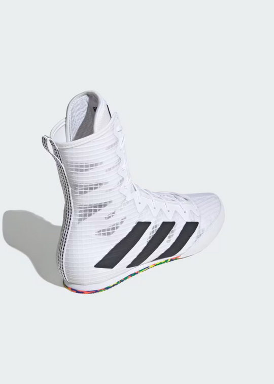 ADIDAS BOX HOG 4 BOXING BOOTS - Cloud White / Core Black / Cloud White