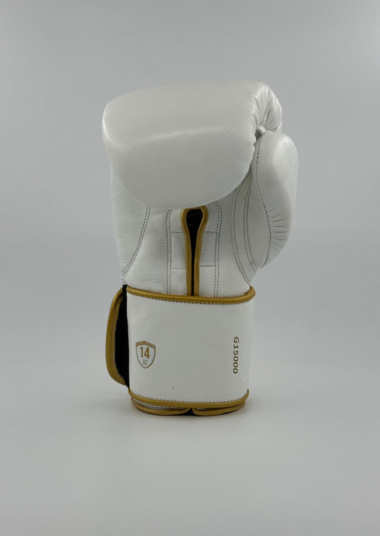 G15000 BOXING GLOVES - WHITE/GOLD