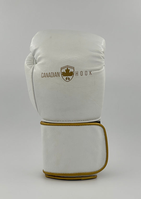 G15000 BOXING GLOVES - WHITE/GOLD