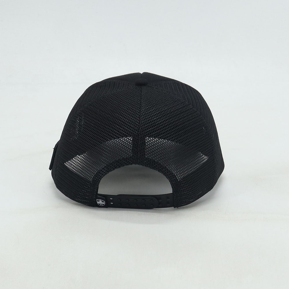 TRUCKER HAT - BEAVER BOXING ALL BLACK