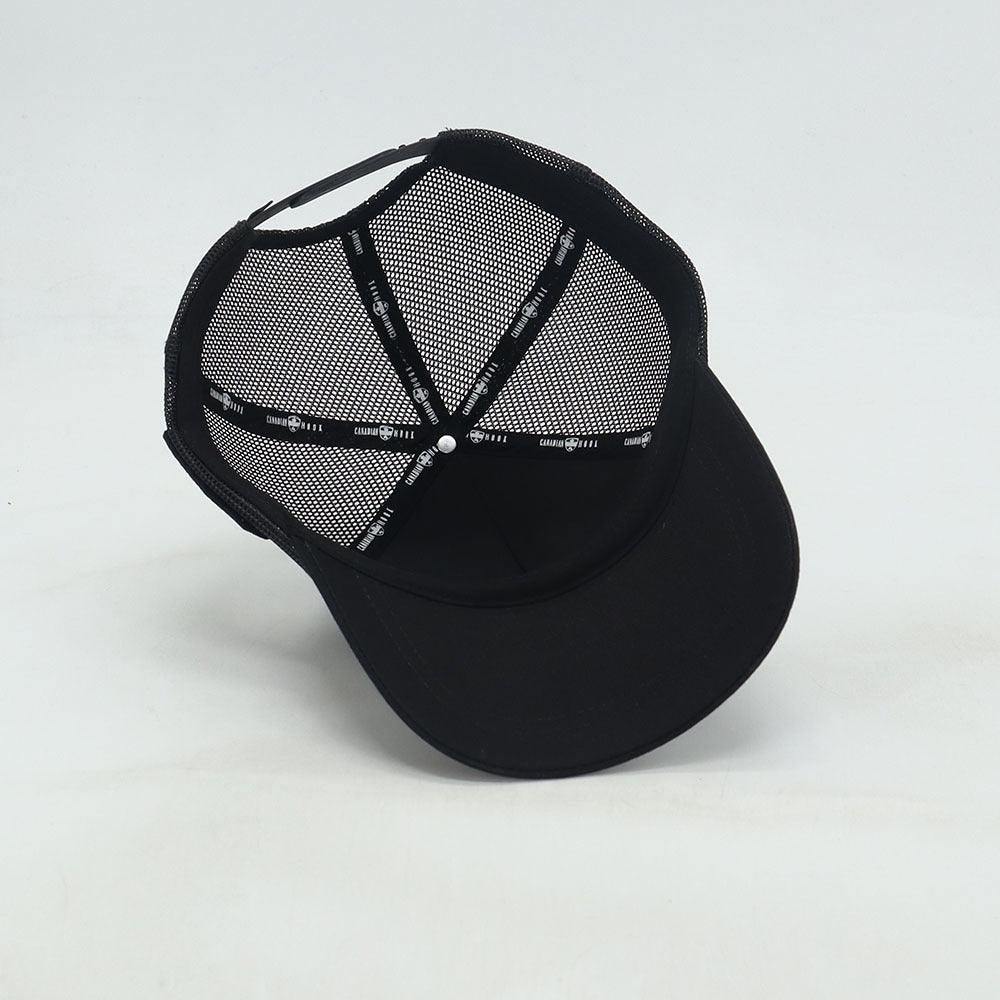 TRUCKER HAT - BEAVER BOXING ALL BLACK