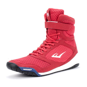 EVERLAST Elite High Top Boxing Shoes - RED