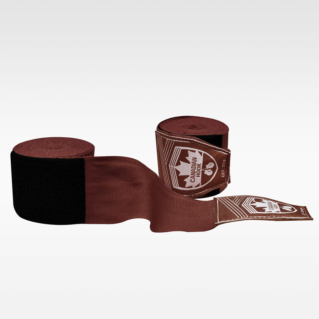 CANADIAN HOOK ELASTIC HAND WRAPS - BROWN