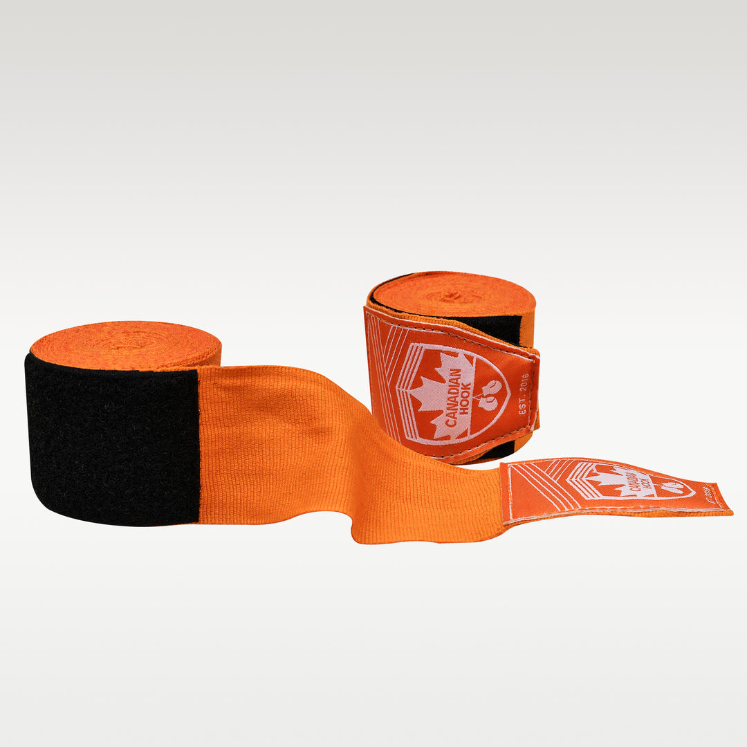 CANADIAN HOOK ELASTIC HAND WRAPS - ORANGE