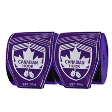 Load image into Gallery viewer, CANADIAN HOOK ELASTIC HAND WRAPS - Purple

