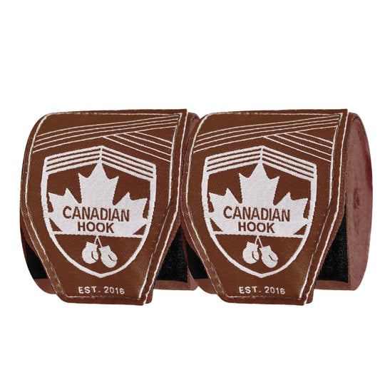 CANADIAN HOOK ELASTIC HAND WRAPS - BROWN