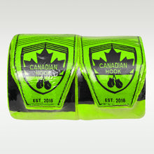 Load image into Gallery viewer, CANADIAN HOOK ELASTIC HAND WRAPS - Neon Green
