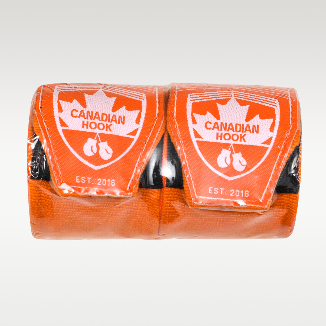 CANADIAN HOOK ELASTIC HAND WRAPS - ORANGE