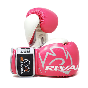 RIVAL RB7 FITNESS PLUS BAG GLOVES - PINK/WHITE