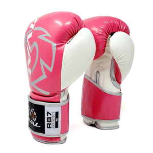 RIVAL RB7 FITNESS PLUS BAG GLOVES - PINK/WHITE