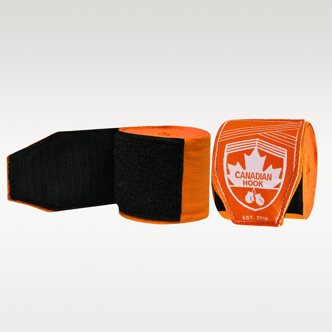 CANADIAN HOOK ELASTIC HAND WRAPS - ORANGE