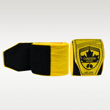 Load image into Gallery viewer, CANADIAN HOOK ELASTIC HAND WRAPS - Yellow
