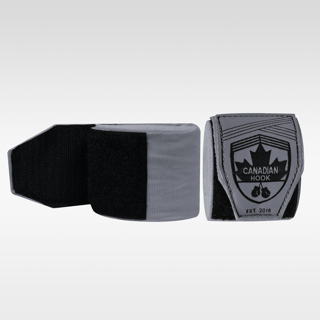 CANADIAN HOOK ELASTIC HAND WRAPS - GREY