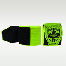 Load image into Gallery viewer, CANADIAN HOOK ELASTIC HAND WRAPS - Neon Green
