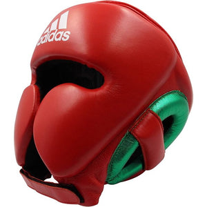 Adidas Adistar Pro Boxing Headguard - Red/Green