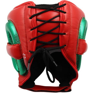 Adidas Adistar Pro Boxing Headguard - Red/Green