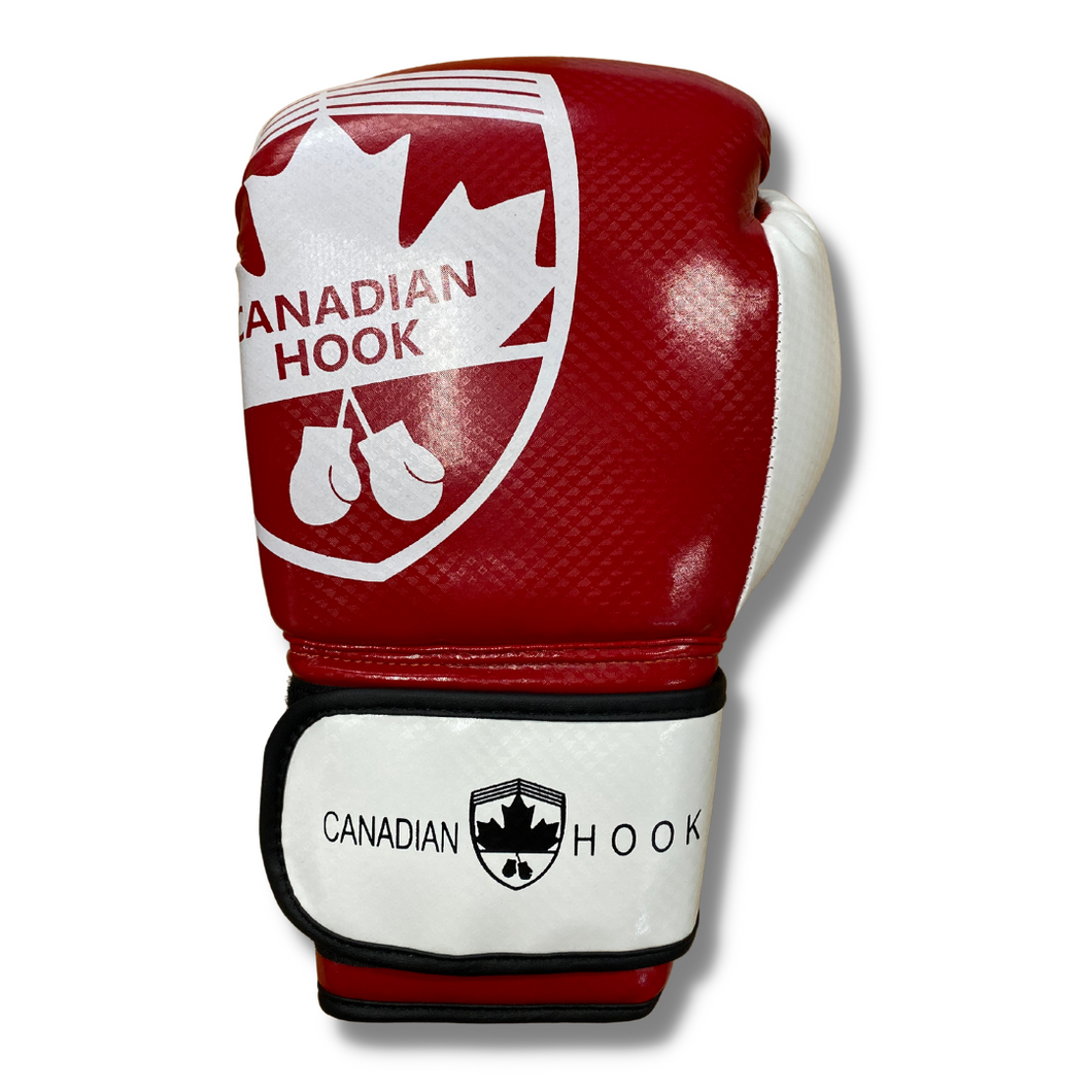 CANADIAN HOOK - VISCOUNT 120z BOXING GLOVES - RED