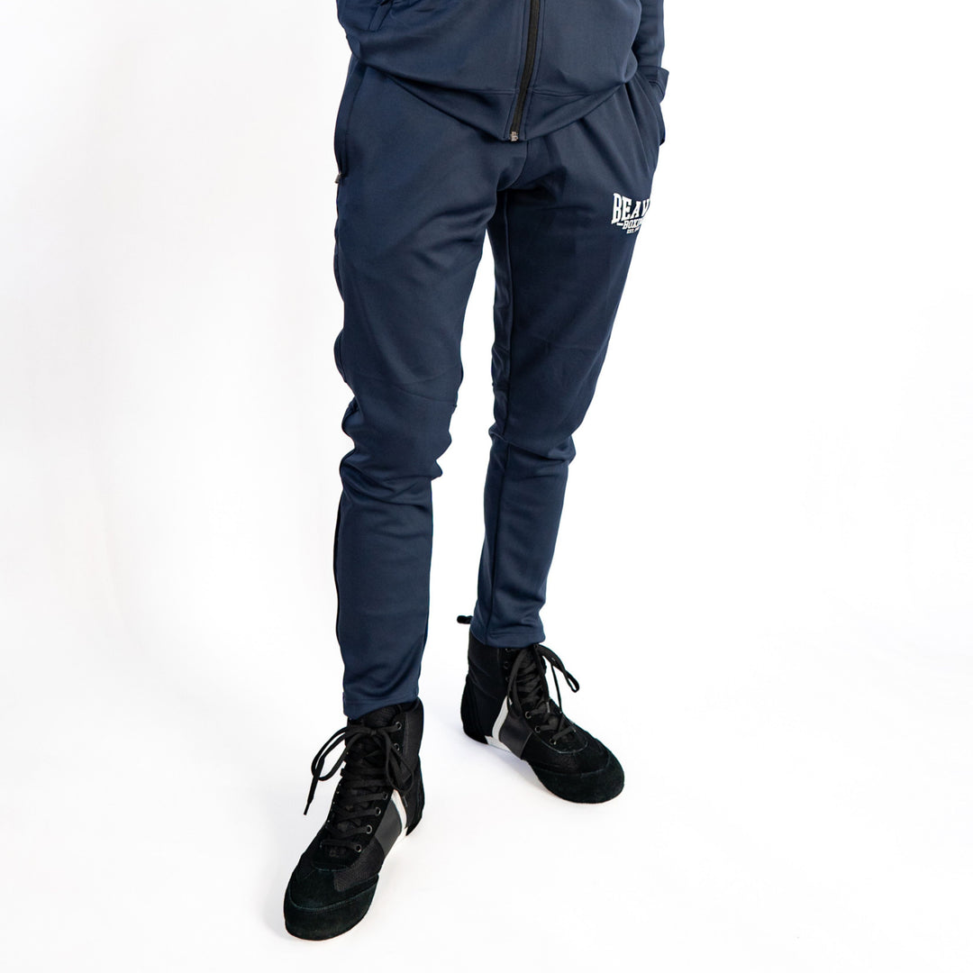 BEAVER BOXING TRACKSUIT BOTTOMS - NAVY