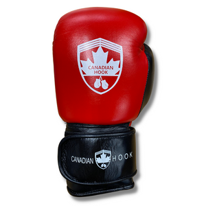 CANADIAN HOOK EARL 16 oz BOXING GLOVES - RED