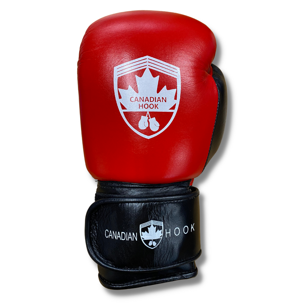 CANADIAN HOOK EARL 16 oz BOXING GLOVES - RED